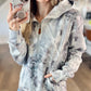 Storm Grey Camo 1/4 Zip Hoodie