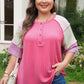 Twisted Rib Colorblock Henley