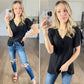 Amy Eyelet Flutter Sleeve Top