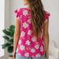 Flutter Into Spring Pink Floral Top