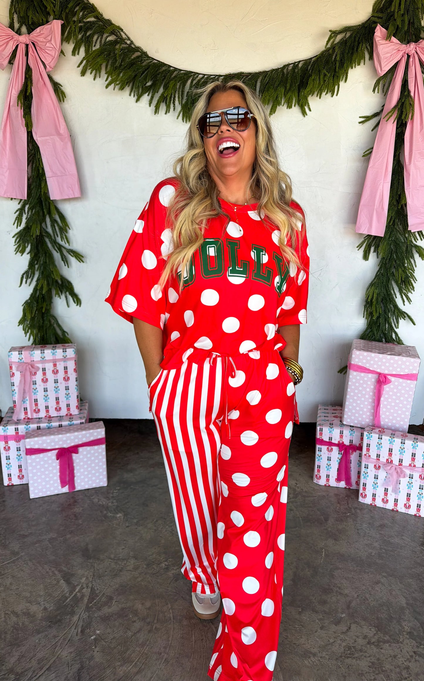 WKND DEAL//PREORDER: Merry Confetti Christmas Lounge Sets // ETA October - early November