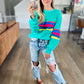 Colorful Accent Pullover