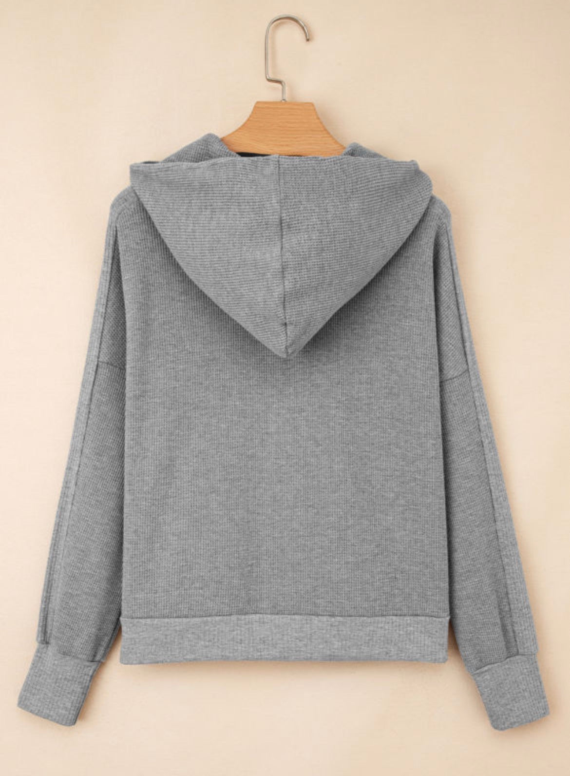 Cameron Full Zip Waffle Hoodie
