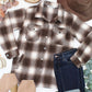 IN STOCK Norah Shacket - Brown Plaid