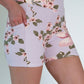 Light Pink Floral Shorts