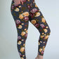 Charcoal Floral Leggings