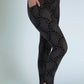 Charcoal and Black Dot Leggings