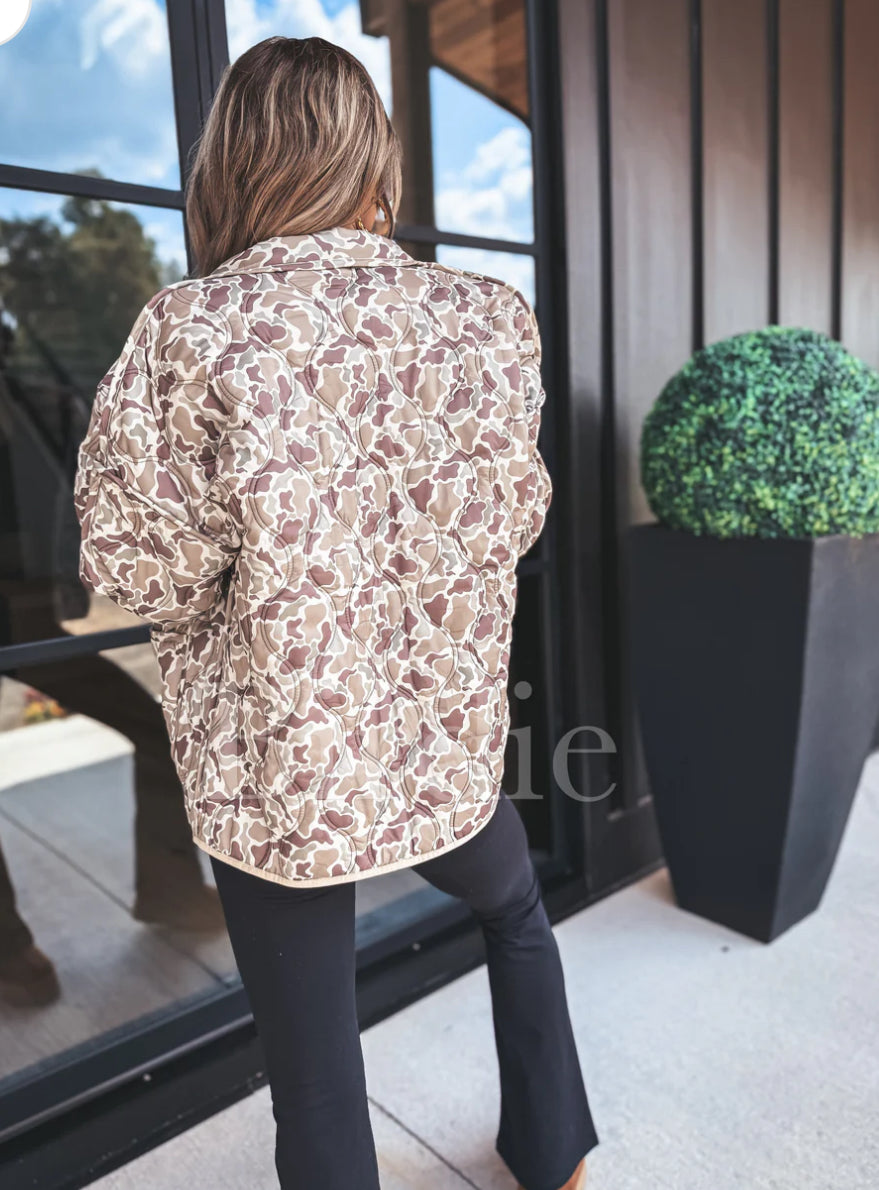 PREORDER: Cozy Puff Jacket in Duck Camo // eta August