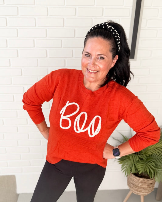 SHIPS FREE TODAY // BOO Knit Cozy Sweater