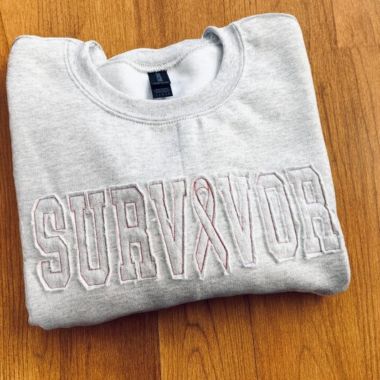 SURVIVOR Applique Custom Sweatshirt Preorder // ships in 1-2 weeks