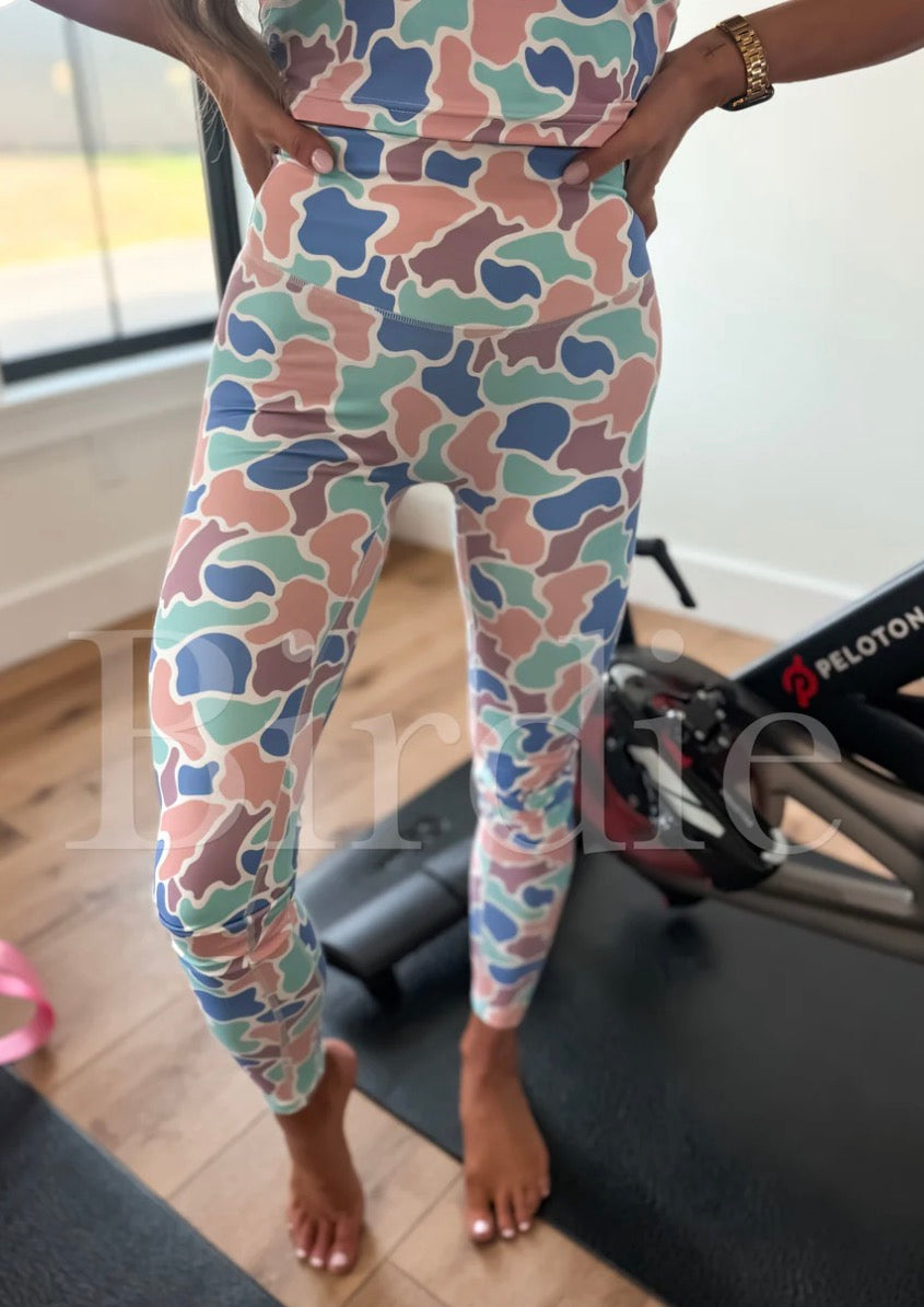 Spring Duck Camo Leggings // Ships in about 2-3 weeks