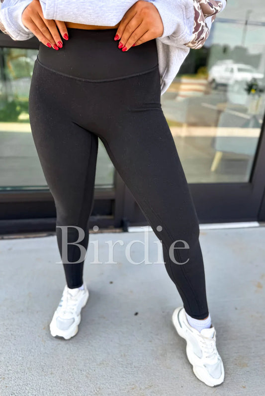 IN-STOCK: Fleece Lined Leggings (black) // LIMITED STOCK
