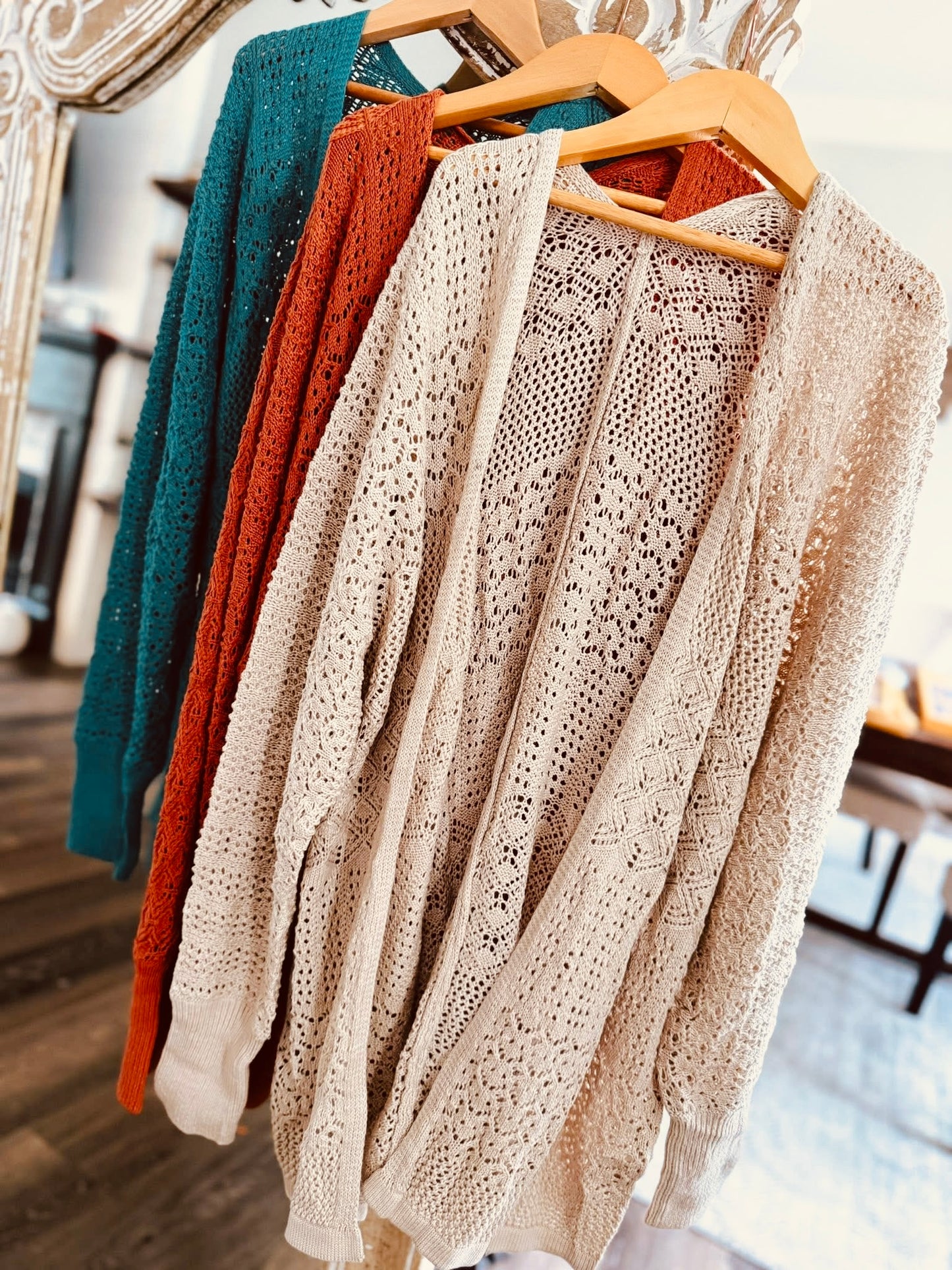 Halle Open Weave Cardigan