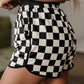 Black Check Fave Shorts