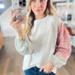 My Casual Cutie Grey Patchwork Top