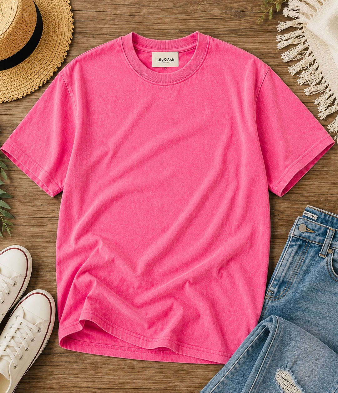 *ships free today* Rose Mineral Washed Oversized Tee