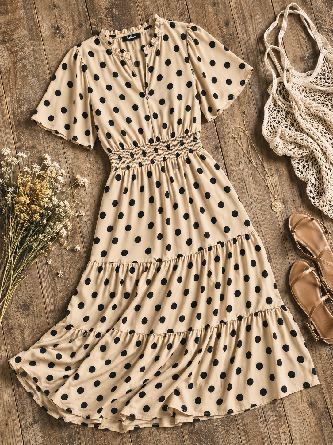 Spotted Something Sweet: Polka Dot Midi Dress