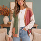 Natural Beauty Color Block Knit Cardigan