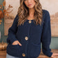 Cozy Afternoons Navy Cardigan