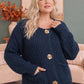 Cozy Afternoons Navy Cardigan