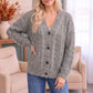 Beach Bonfire Button Down Cardigan in Olive