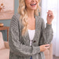 Beach Bonfire Button Down Cardigan in Olive