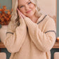 Wrapped in Grace Knit Sweater in Warm Taupe