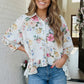 Home for the Weekend Floral Peplum Blouse
