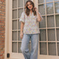 Running Through Wildflowers Flutter Sleeve Blouse
