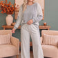 Lounging in Lace Grey Set