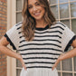 Stripe It Right Knit Sweater Top
