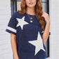 Star Power Navy Varsity Tee