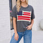 Stars and Stripes Fringe Flag Graphic Tee