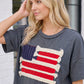 Stars and Stripes Fringe Flag Graphic Tee