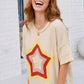 Retro Rainbow Star Oversized Tee