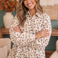 Country House Button Down Cotton Peplum
