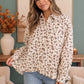 Country House Button Down Cotton Peplum