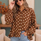 Spotted in Style Polka Dot Ruffle Blouse