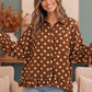 Spotted in Style Polka Dot Ruffle Blouse
