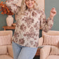 Vintage Rose Garden Floral Blouse