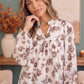Roses in Bloom Floral Babydoll Top