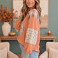 Pumpkin Patch Pretty Waffle Knit Top