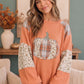 Pumpkin Patch Pretty Waffle Knit Top