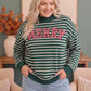 Merry and Bright Striped Sweatshirt