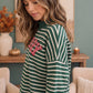 Merry and Bright Striped Sweatshirt