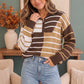 Prep School Chic Quarter Zip Sweater