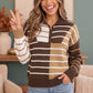 Prep School Chic Quarter Zip Sweater