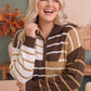 Prep School Chic Quarter Zip Sweater