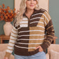 Prep School Chic Quarter Zip Sweater