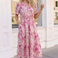 A Georgia Dream in Pink Floral Midi Dress
